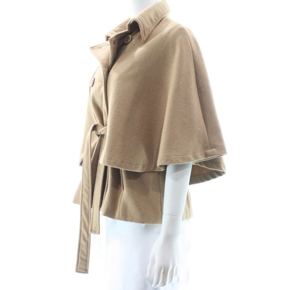SAKS WOOL BLEND CAPE JACKET SIZE MEDIUM/LARGE - Picture 2 of 3